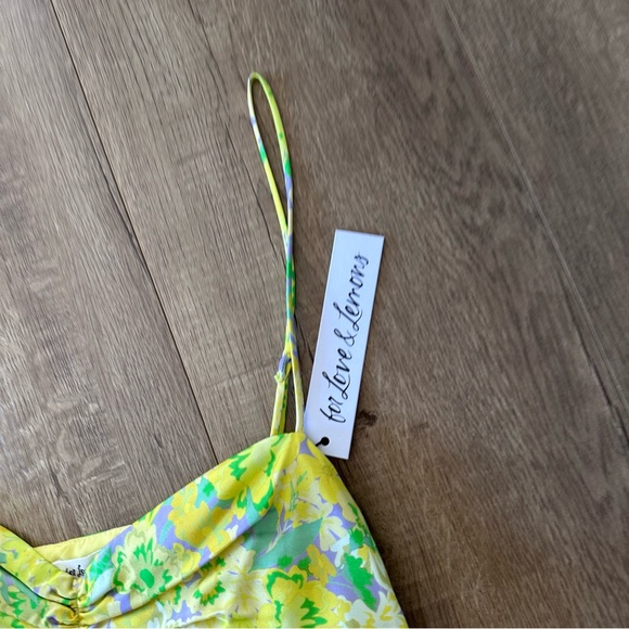 For Love & Lemons Yellow Dubois Freedom Mini Dress - Picture 6 of 6